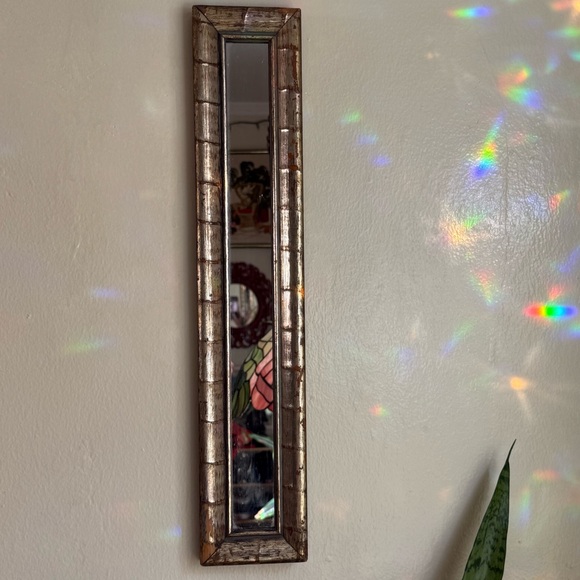 Vintage 1970s Turner rectangular gold ornate wall mirror - Picture 2 of 6